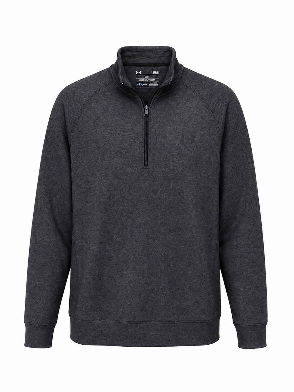 Under Armour Cold Gear Loose
Lightweight Gray L/ S 1/4 Zip Pullover Men's L
